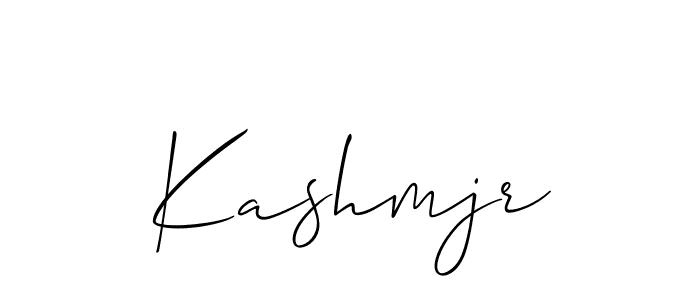 The best way (Allison_Script) to make a short signature is to pick only two or three words in your name. The name Kashmjr include a total of six letters. For converting this name. Kashmjr signature style 2 images and pictures png