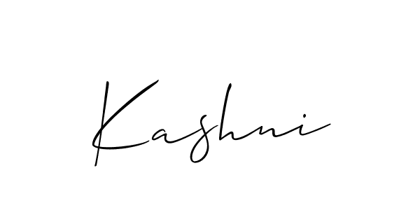 Make a short Kashni signature style. Manage your documents anywhere anytime using Allison_Script. Create and add eSignatures, submit forms, share and send files easily. Kashni signature style 2 images and pictures png