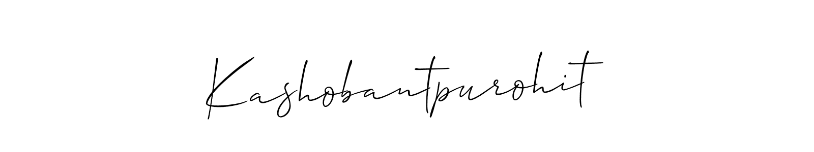 How to Draw Kashobantpurohit signature style? Allison_Script is a latest design signature styles for name Kashobantpurohit. Kashobantpurohit signature style 2 images and pictures png