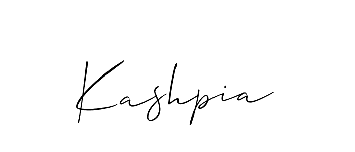 Also we have Kashpia name is the best signature style. Create professional handwritten signature collection using Allison_Script autograph style. Kashpia signature style 2 images and pictures png