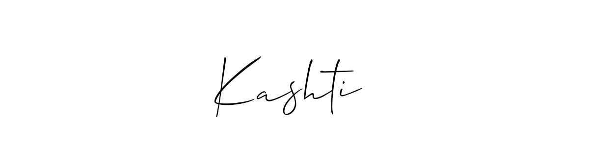 Design your own signature with our free online signature maker. With this signature software, you can create a handwritten (Allison_Script) signature for name Kashti❤️. Kashti❤️ signature style 2 images and pictures png