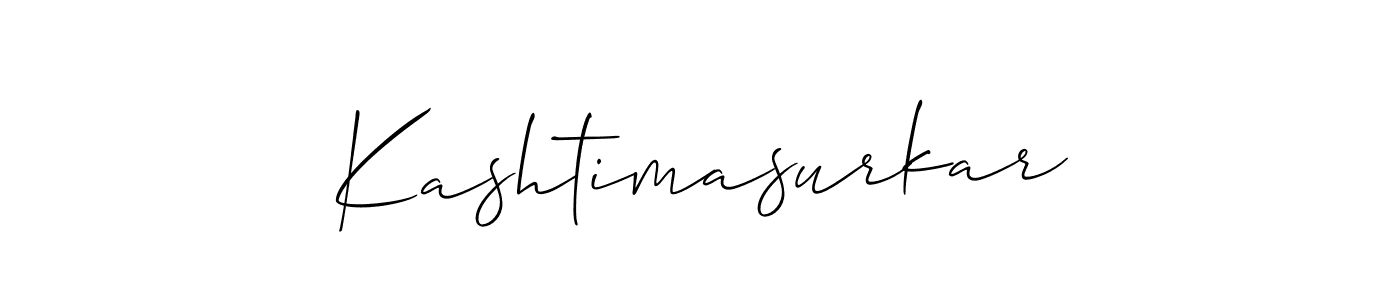 How to make Kashtimasurkar signature? Allison_Script is a professional autograph style. Create handwritten signature for Kashtimasurkar name. Kashtimasurkar signature style 2 images and pictures png