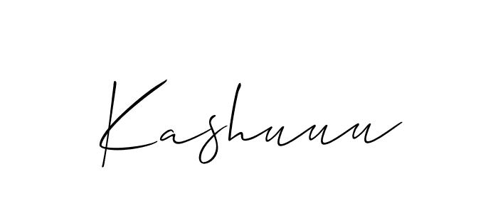How to make Kashuuu signature? Allison_Script is a professional autograph style. Create handwritten signature for Kashuuu name. Kashuuu signature style 2 images and pictures png