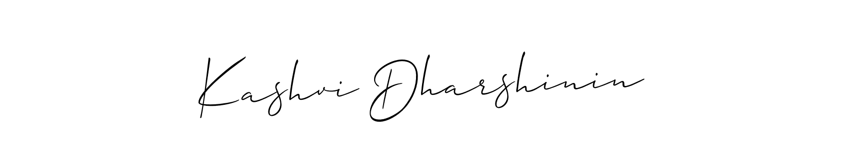 Similarly Allison_Script is the best handwritten signature design. Signature creator online .You can use it as an online autograph creator for name Kashvi Dharshinin. Kashvi Dharshinin signature style 2 images and pictures png