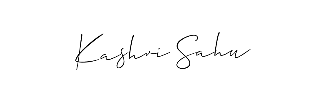 You should practise on your own different ways (Allison_Script) to write your name (Kashvi Sahu) in signature. don't let someone else do it for you. Kashvi Sahu signature style 2 images and pictures png