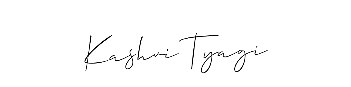 Also You can easily find your signature by using the search form. We will create Kashvi Tyagi name handwritten signature images for you free of cost using Allison_Script sign style. Kashvi Tyagi signature style 2 images and pictures png
