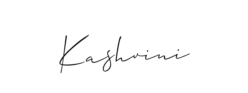 Create a beautiful signature design for name Kashvini. With this signature (Allison_Script) fonts, you can make a handwritten signature for free. Kashvini signature style 2 images and pictures png