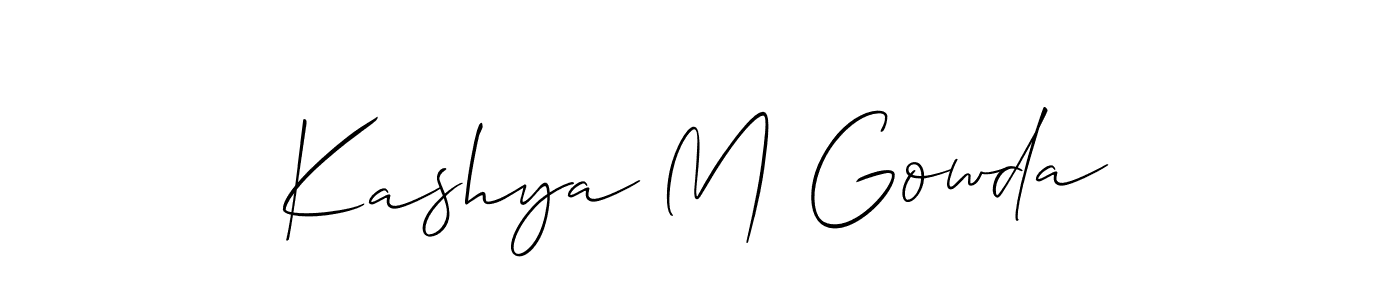 See photos of Kashya M Gowda official signature by Spectra . Check more albums & portfolios. Read reviews & check more about Allison_Script font. Kashya M Gowda signature style 2 images and pictures png