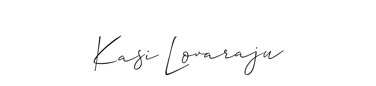 if you are searching for the best signature style for your name Kasi Lovaraju. so please give up your signature search. here we have designed multiple signature styles  using Allison_Script. Kasi Lovaraju signature style 2 images and pictures png