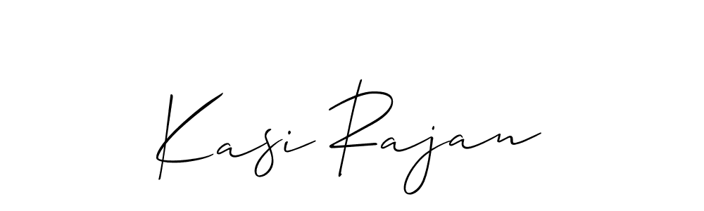 Design your own signature with our free online signature maker. With this signature software, you can create a handwritten (Allison_Script) signature for name Kasi Rajan. Kasi Rajan signature style 2 images and pictures png