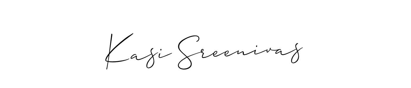 if you are searching for the best signature style for your name Kasi Sreenivas. so please give up your signature search. here we have designed multiple signature styles  using Allison_Script. Kasi Sreenivas signature style 2 images and pictures png
