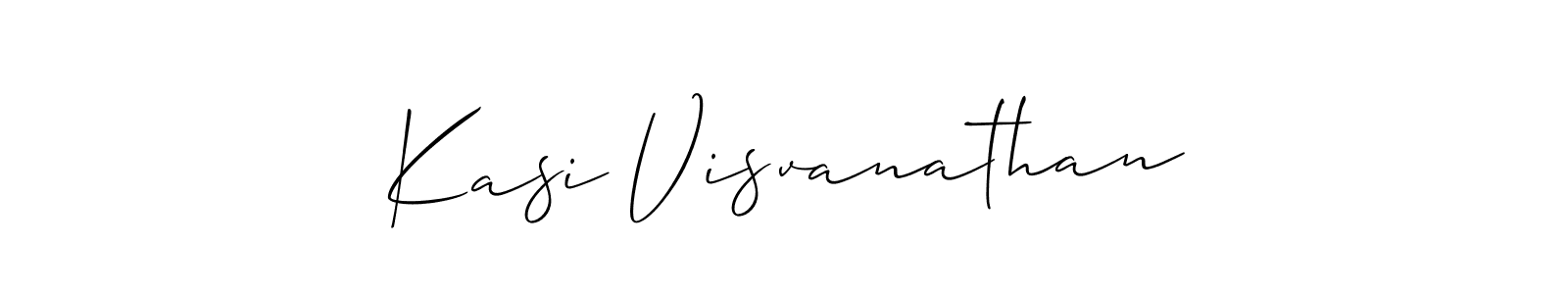 This is the best signature style for the Kasi Visvanathan name. Also you like these signature font (Allison_Script). Mix name signature. Kasi Visvanathan signature style 2 images and pictures png