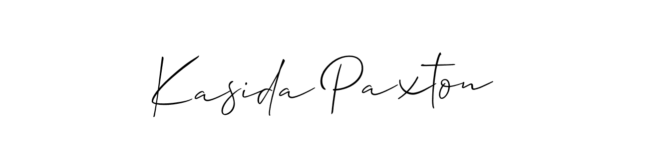 Make a beautiful signature design for name Kasida Paxton. With this signature (Allison_Script) style, you can create a handwritten signature for free. Kasida Paxton signature style 2 images and pictures png