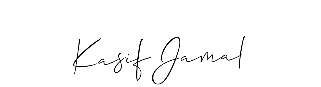 Similarly Allison_Script is the best handwritten signature design. Signature creator online .You can use it as an online autograph creator for name Kasif Jamal. Kasif Jamal signature style 2 images and pictures png