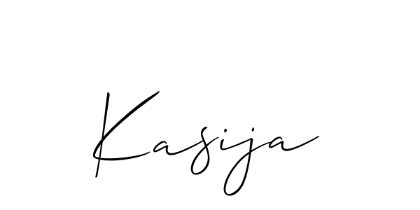 How to make Kasija signature? Allison_Script is a professional autograph style. Create handwritten signature for Kasija name. Kasija signature style 2 images and pictures png