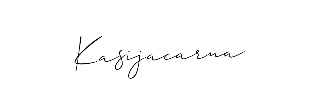 Make a beautiful signature design for name Kasijacarna. With this signature (Allison_Script) style, you can create a handwritten signature for free. Kasijacarna signature style 2 images and pictures png