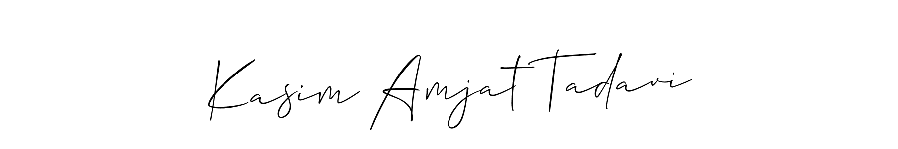 The best way (Allison_Script) to make a short signature is to pick only two or three words in your name. The name Kasim Amjat Tadavi include a total of six letters. For converting this name. Kasim Amjat Tadavi signature style 2 images and pictures png
