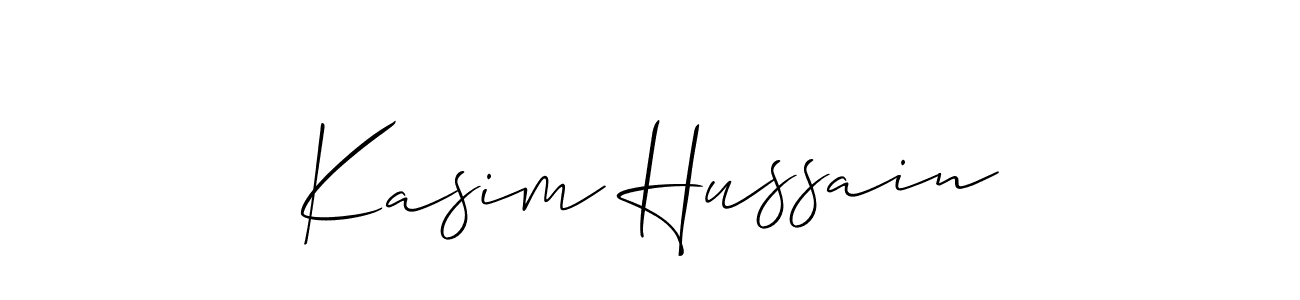 Similarly Allison_Script is the best handwritten signature design. Signature creator online .You can use it as an online autograph creator for name Kasim Hussain. Kasim Hussain signature style 2 images and pictures png