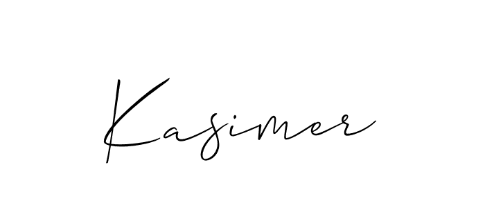 if you are searching for the best signature style for your name Kasimer. so please give up your signature search. here we have designed multiple signature styles  using Allison_Script. Kasimer signature style 2 images and pictures png