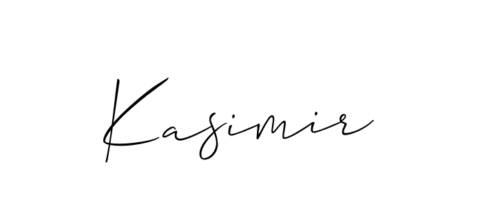 Also we have Kasimir name is the best signature style. Create professional handwritten signature collection using Allison_Script autograph style. Kasimir signature style 2 images and pictures png