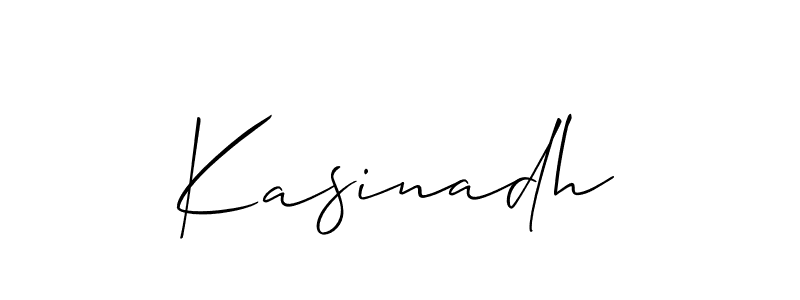 Make a beautiful signature design for name Kasinadh. With this signature (Allison_Script) style, you can create a handwritten signature for free. Kasinadh signature style 2 images and pictures png