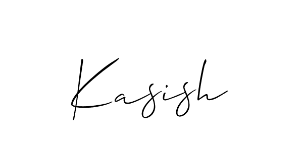 You should practise on your own different ways (Allison_Script) to write your name (Kasish) in signature. don't let someone else do it for you. Kasish signature style 2 images and pictures png