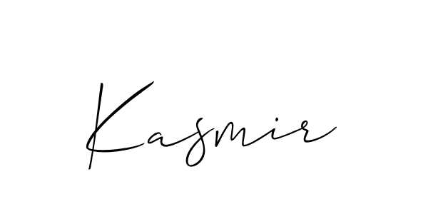 How to make Kasmir signature? Allison_Script is a professional autograph style. Create handwritten signature for Kasmir name. Kasmir signature style 2 images and pictures png