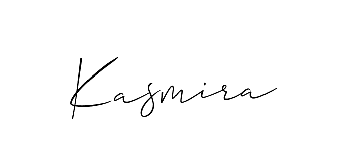 Also we have Kasmira name is the best signature style. Create professional handwritten signature collection using Allison_Script autograph style. Kasmira signature style 2 images and pictures png