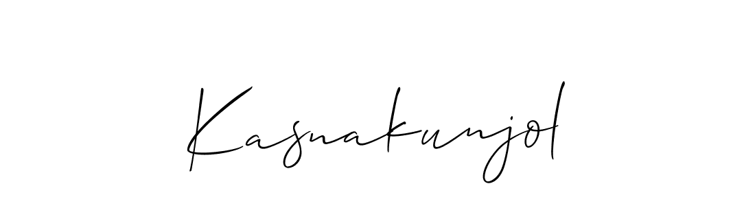 Best and Professional Signature Style for Kasnakunjol. Allison_Script Best Signature Style Collection. Kasnakunjol signature style 2 images and pictures png