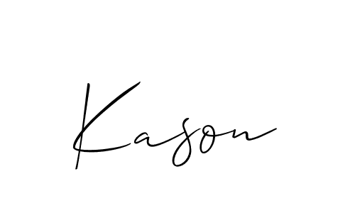 The best way (Allison_Script) to make a short signature is to pick only two or three words in your name. The name Kason include a total of six letters. For converting this name. Kason signature style 2 images and pictures png