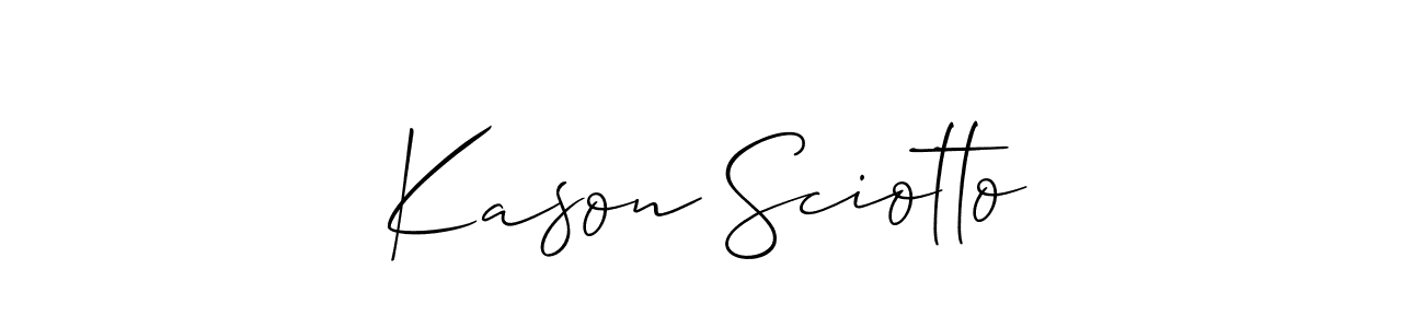 Check out images of Autograph of Kason Sciotto name. Actor Kason Sciotto Signature Style. Allison_Script is a professional sign style online. Kason Sciotto signature style 2 images and pictures png