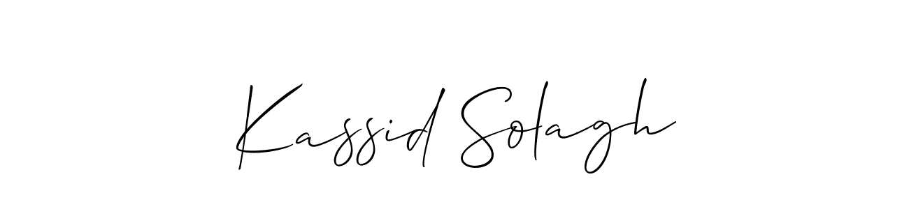 Make a beautiful signature design for name Kassid Solagh. Use this online signature maker to create a handwritten signature for free. Kassid Solagh signature style 2 images and pictures png
