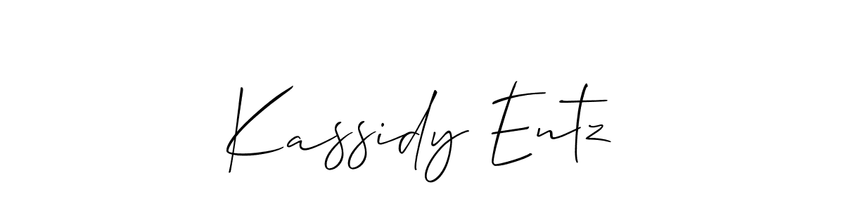 It looks lik you need a new signature style for name Kassidy Entz. Design unique handwritten (Allison_Script) signature with our free signature maker in just a few clicks. Kassidy Entz signature style 2 images and pictures png