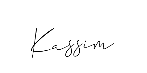 How to make Kassim name signature. Use Allison_Script style for creating short signs online. This is the latest handwritten sign. Kassim signature style 2 images and pictures png