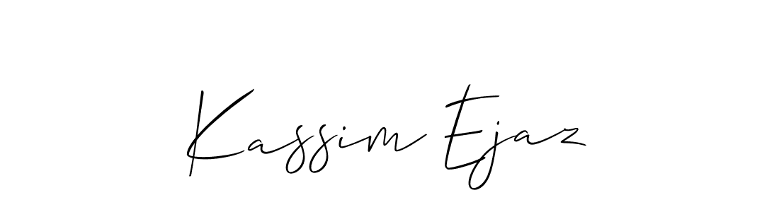 You can use this online signature creator to create a handwritten signature for the name Kassim Ejaz. This is the best online autograph maker. Kassim Ejaz signature style 2 images and pictures png