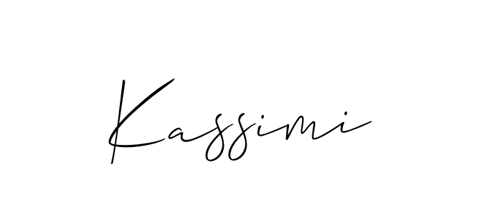 The best way (Allison_Script) to make a short signature is to pick only two or three words in your name. The name Kassimi include a total of six letters. For converting this name. Kassimi signature style 2 images and pictures png