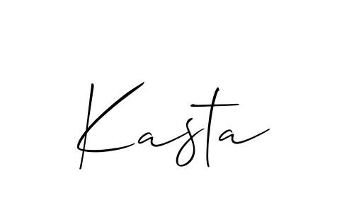 Best and Professional Signature Style for Kasta. Allison_Script Best Signature Style Collection. Kasta signature style 2 images and pictures png