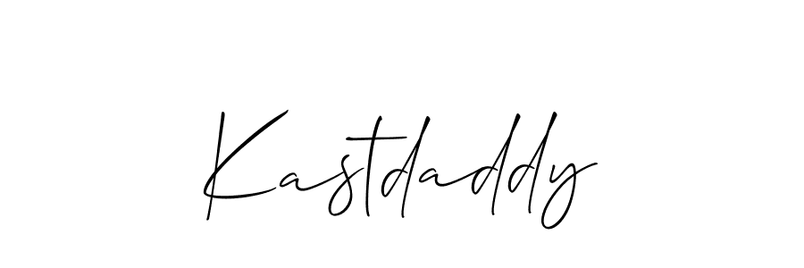 Use a signature maker to create a handwritten signature online. With this signature software, you can design (Allison_Script) your own signature for name Kastdaddy. Kastdaddy signature style 2 images and pictures png