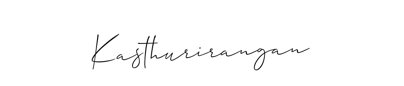 Design your own signature with our free online signature maker. With this signature software, you can create a handwritten (Allison_Script) signature for name Kasthurirangan. Kasthurirangan signature style 2 images and pictures png