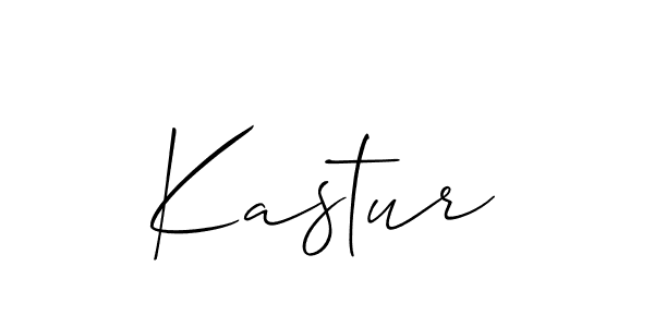 How to make Kastur signature? Allison_Script is a professional autograph style. Create handwritten signature for Kastur name. Kastur signature style 2 images and pictures png