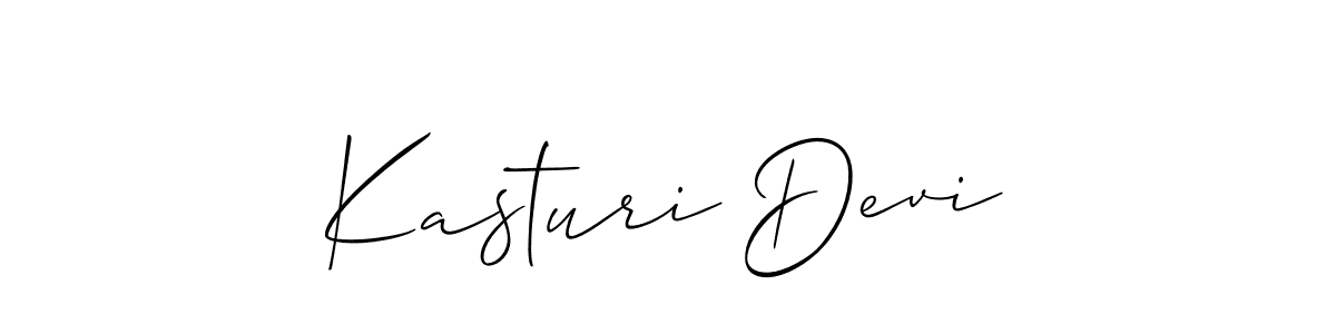 The best way (Allison_Script) to make a short signature is to pick only two or three words in your name. The name Kasturi Devi include a total of six letters. For converting this name. Kasturi Devi signature style 2 images and pictures png