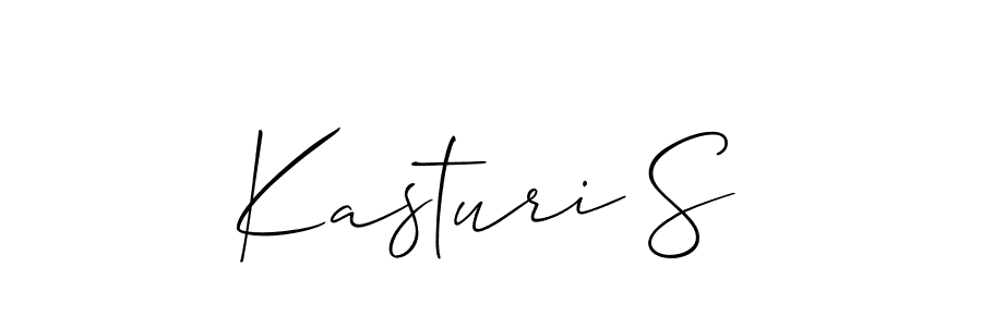 How to Draw Kasturi S signature style? Allison_Script is a latest design signature styles for name Kasturi S. Kasturi S signature style 2 images and pictures png