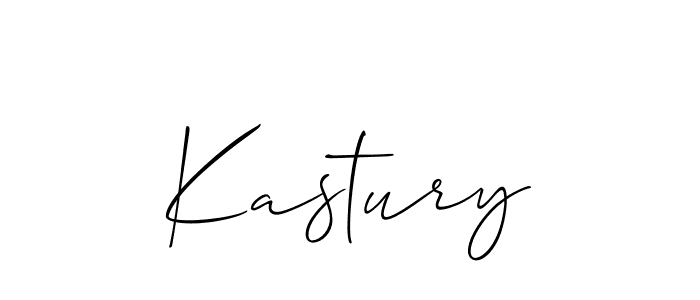 Use a signature maker to create a handwritten signature online. With this signature software, you can design (Allison_Script) your own signature for name Kastury. Kastury signature style 2 images and pictures png