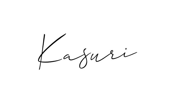 Use a signature maker to create a handwritten signature online. With this signature software, you can design (Allison_Script) your own signature for name Kasuri. Kasuri signature style 2 images and pictures png