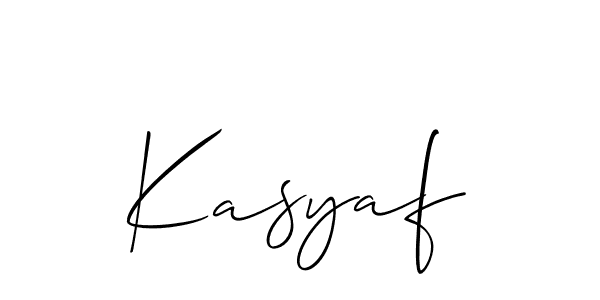 Kasyaf stylish signature style. Best Handwritten Sign (Allison_Script) for my name. Handwritten Signature Collection Ideas for my name Kasyaf. Kasyaf signature style 2 images and pictures png