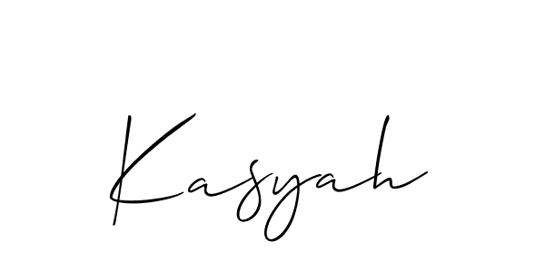 It looks lik you need a new signature style for name Kasyah. Design unique handwritten (Allison_Script) signature with our free signature maker in just a few clicks. Kasyah signature style 2 images and pictures png