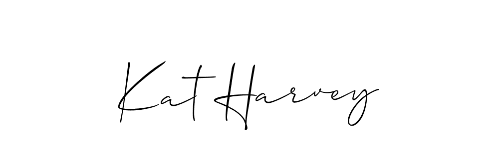 Make a short Kat Harvey signature style. Manage your documents anywhere anytime using Allison_Script. Create and add eSignatures, submit forms, share and send files easily. Kat Harvey signature style 2 images and pictures png
