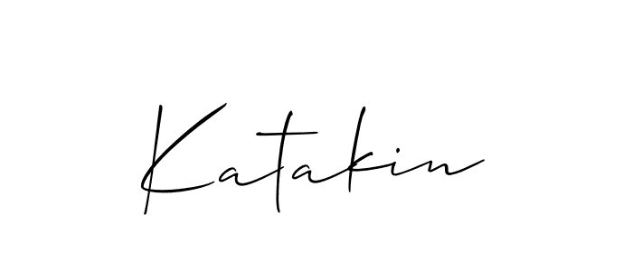 It looks lik you need a new signature style for name Katakin. Design unique handwritten (Allison_Script) signature with our free signature maker in just a few clicks. Katakin signature style 2 images and pictures png