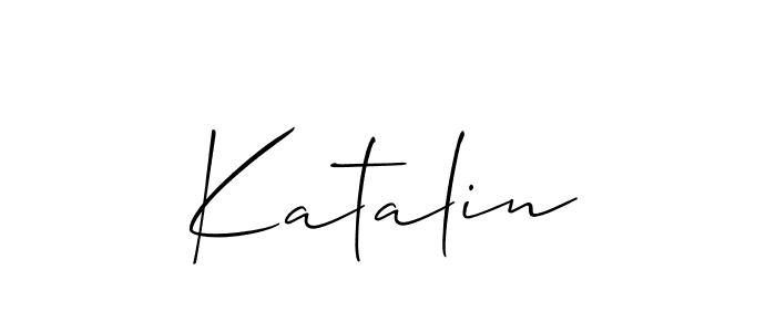 How to make Katalin name signature. Use Allison_Script style for creating short signs online. This is the latest handwritten sign. Katalin signature style 2 images and pictures png