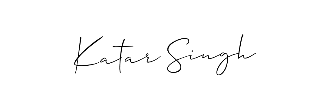 You should practise on your own different ways (Allison_Script) to write your name (Katar Singh) in signature. don't let someone else do it for you. Katar Singh signature style 2 images and pictures png